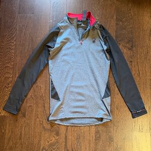 Spyder Gray and Black Men's Shirt